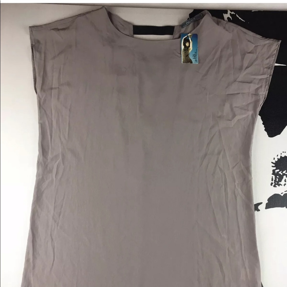 PEPPERMINT Womens Grey Tunic Top